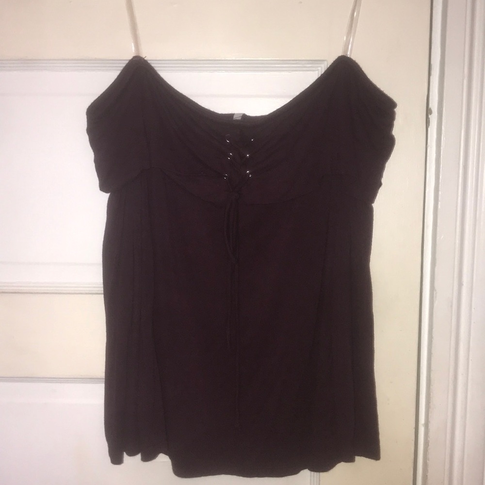 Burgundy off the shoulder top